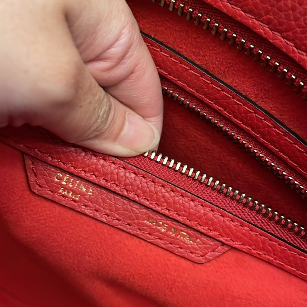 Celine micro red bag - Picture 10 of 13